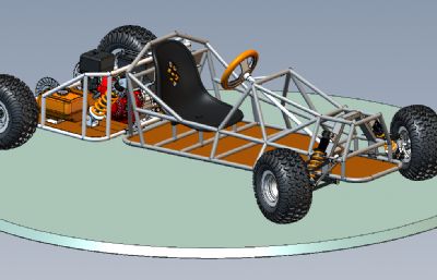 solidworks卡丁车结构