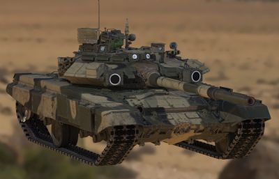 俄罗斯钢铁巨兽T90A主战坦克