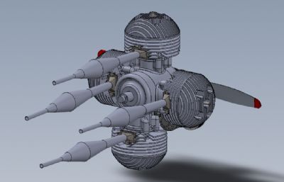 solidworks航空引擎