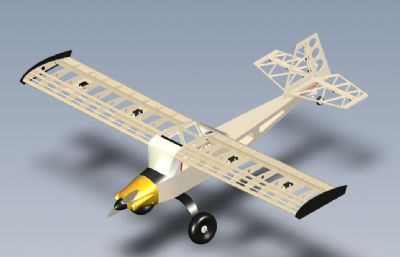 塞斯纳航模飞机 solidworks