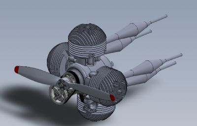 solidworks航空引擎