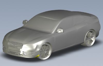 奥迪A5汽车igs模型