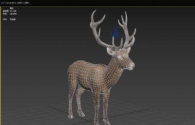 双峰鹿3dmax模型