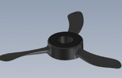 solidworks三叶飞机螺旋桨