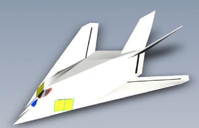 F-117隐形战斗机solidworks模型