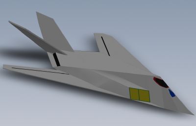 F-117隐形战斗机solidworks模型