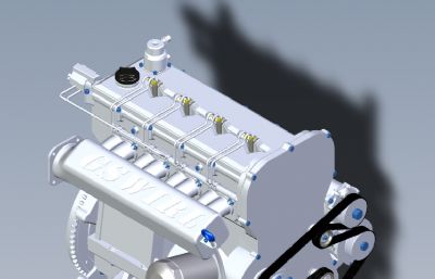 solidworks涡轮增压柴油发动机