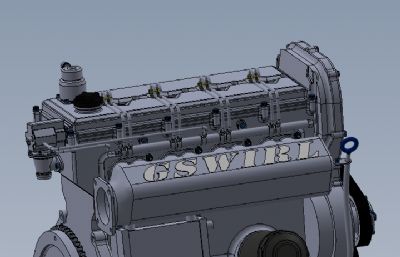 solidworks涡轮增压柴油发动机