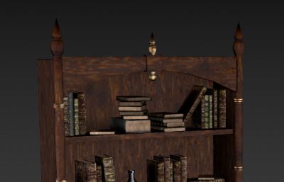 中世纪书柜,家具