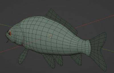 鲤鱼blender模型