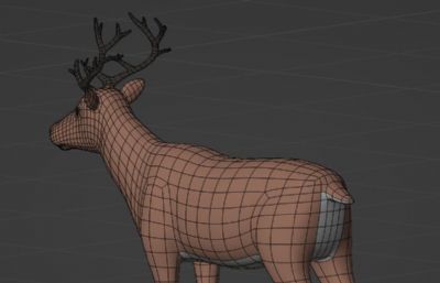 角鹿blender模型