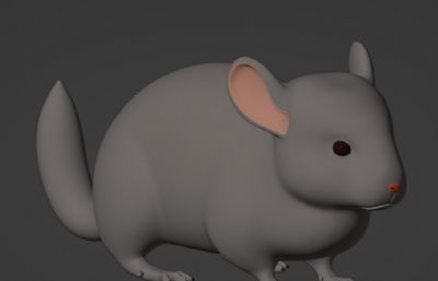 卡通老鼠blender模型
