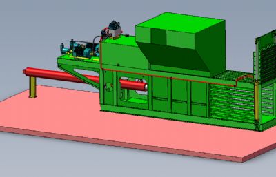 solidworks废纸打包机