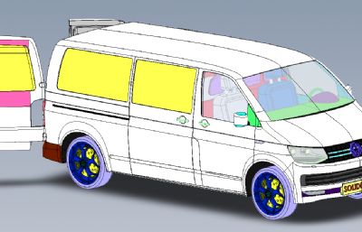 solidworks面包车/拉货车