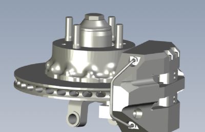 solidworks铝制前轮毂