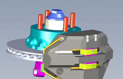 solidworks铝制前轮毂