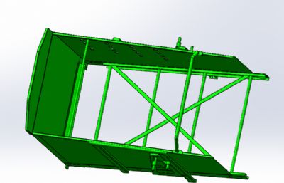 收获机械料斗solidworks模型