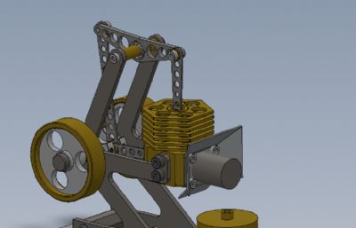 solidworks斯特灵发动机