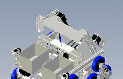 探测机器人车solidworks模型