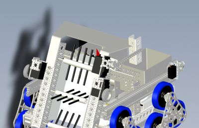 探测机器人车solidworks模型