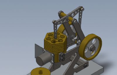 solidworks斯特灵发动机