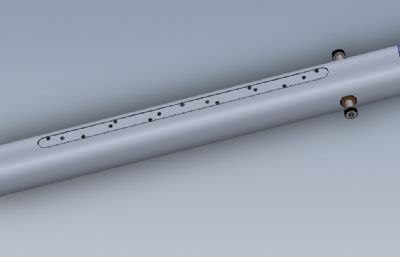 汽车后备箱液压杆solidworks模型