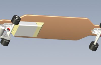 solidworks成人电动滑板车