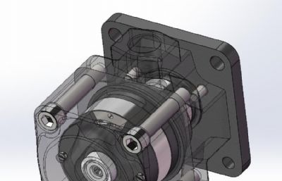 风扇电机solidworks模型