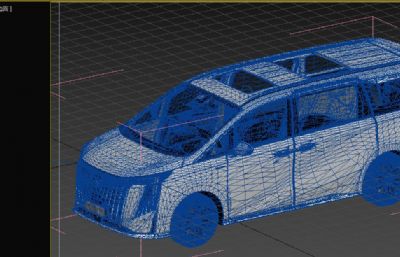 广汽传祺M8商务汽车3dmax模型