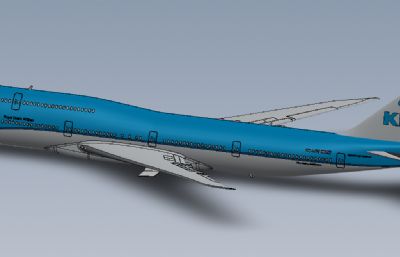 波音747飞机solidworks模型