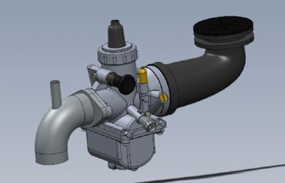 solidworks二冲程发动机化油器