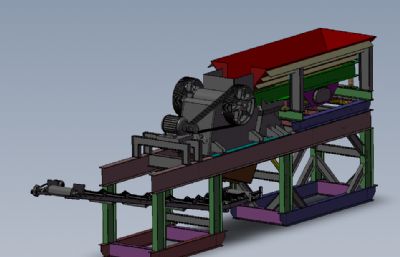 移动式破碎机 solidworks