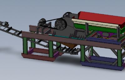 移动式破碎机 solidworks