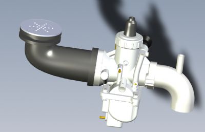 solidworks二冲程发动机化油器