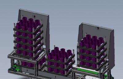 solidworks侧皮带水平输送机模型