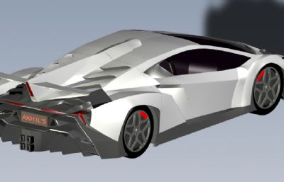 Lamborghini Vaneno跑车prt模型