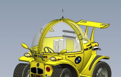 solidworks单座电动车,老头乐