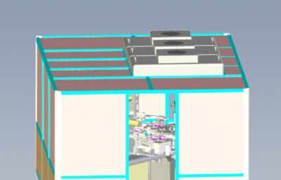 全自动贴膜机solidworks模型