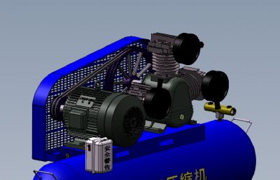 solidworks移动式空气压缩机