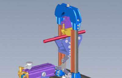 钢管折弯机solidworks模型