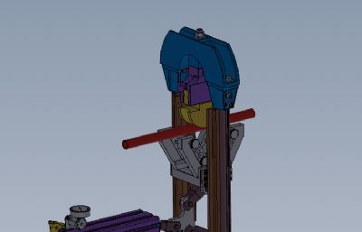 钢管折弯机solidworks模型