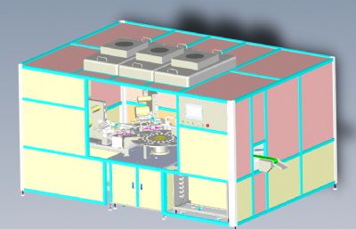 全自动贴膜机solidworks模型