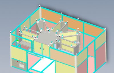 全自动贴膜机solidworks模型