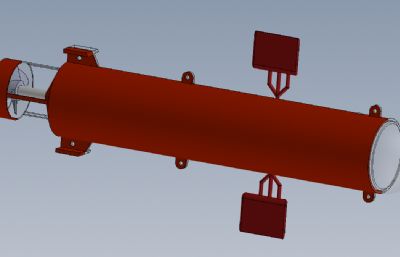 水下无人潜艇,水下探测器solidworks模型