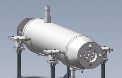 空气冷却器solidworks模型