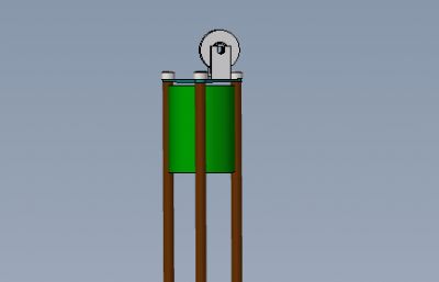 直线单向轴承无碳小车solidworks模型