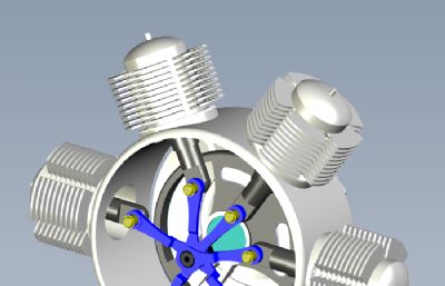 星形活塞泵solidworks模型