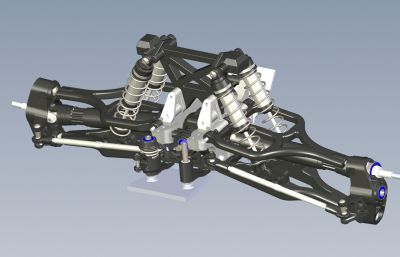 遥控车前悬挂总成solidworks模型