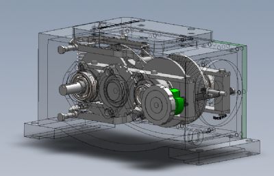 P型齿链式无级变速器solidworks模型