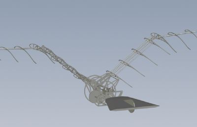 仿鸟扑翼机stp模型